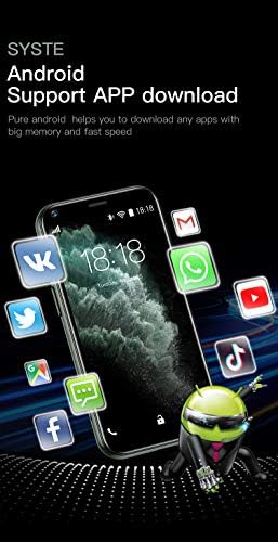 Istinski super mini pametni telefon, Soyes xs11 otključan telefon 3G WCDMA android Mobile 2.5 '' dodirni zaslon 1 GB RAM