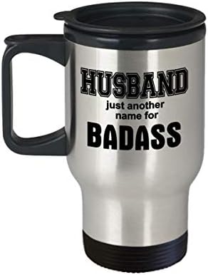 Poklon za muža Badass kava Putovanje šalica Vi ste negativac za žene muškarce mama tata muške