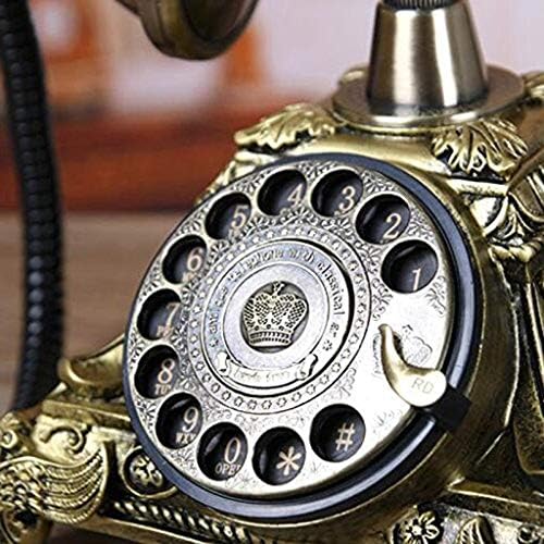 KLHHG Antički telefon, imitacija smole retro staromodni rotacijski biranje kuće i ureda Telefon
