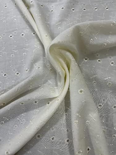 Poli-pamučna tkanina široka 60 inča po cijeloj tkanini s ušicama za vezenje po dvorištu