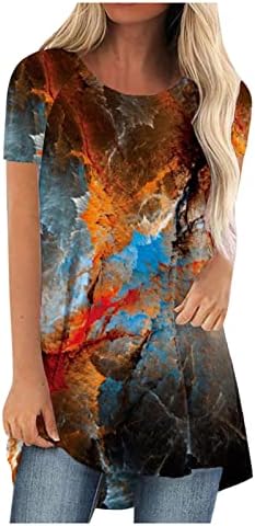 Blok u boji Butterfly Grafičke košulje za dame jeseni ljetni kratki rukav natkrivanje majice Teen Girls odjeća mx