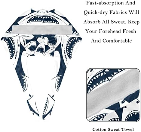 PSHHDGYHS Žene i muške kirurške kapice bijesna morska riba Radna šešir jedna veličina višestruke boje, promjer šešira je