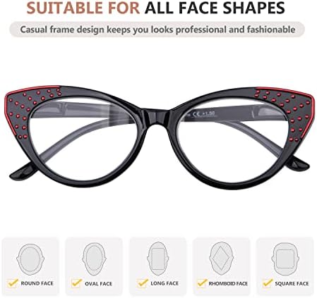 Eyekepper s 5-paketom naočala za čitanje mačjih očiju čitateljima +2.25
