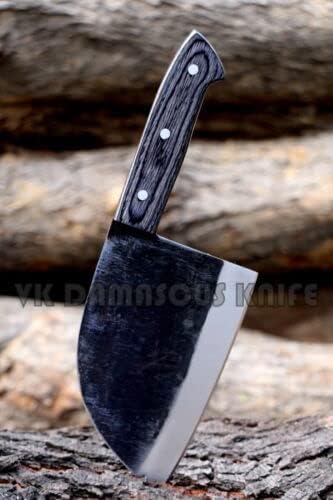 Srpski kuharski nož ručno izrađen nož za rezbarenje sjeckalica kuhinjski nož u kožnom koricu 4096