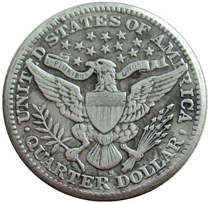 Američki četvrti brijač 1896 Srebrna replika replika komemorativna kovanica