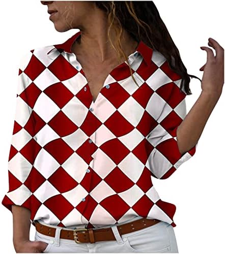 Tinejdžerka dugih rukava gornji grafički vitki tunični vrhovi kamisole majice s ovratnikom visokog vrata spandex brunch smiješni