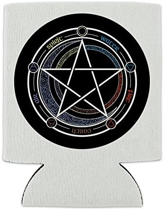 Pentagram pentacle zvijezda Wiccan Witch Can Cooler - pij zagrljaj rukav zagrljaj koji se može srušiti izolator - pića izolirani