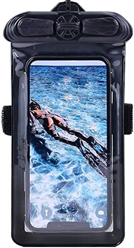 Torbica za telefon Vaxson crne boje, kompatibilan s vodootporan slučajem Oppo A72 Dry Bag [Nije zaštitna folija za ekran]