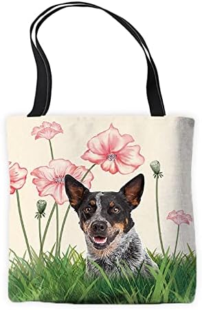Smiješna australska stočna torba za kućne ljubimce s lotosovim cvijećem platnena torba preko ramena torba za kupovinu