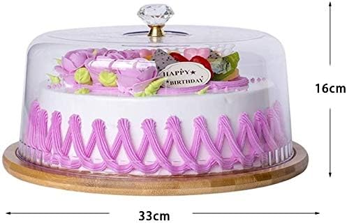 Europski stalak za torte s kupolom, kupola za tortu, tanjur za desert od bambusa i plastična kupola za tortu, kalup za popodnevni