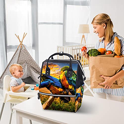 Papagaj za torbe za životinje pelene za pelene mame ruksak Veliki kapacitet za pelene vrećice za njegu za njegu bebe