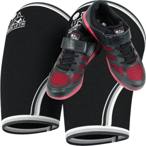 Nordijski rukavi za dizanje lakata veliki snop s cipelama Venja Veličina 8 - crno crvena