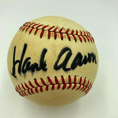 Hank Aaron potpisao je bejzbol Vintage National League Feeney s JSA CoA - Autografirani bejzbol
