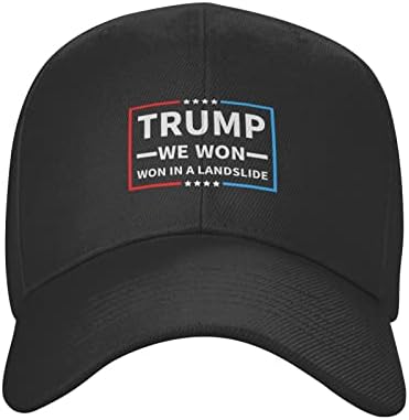 Imeegien Trump Pobijedio smo pobijedili u klizištu za bejzbol kapu za muškarce Žene solidne boje patka jezika šešir casquette