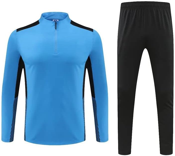 FormD Stand Collar Half-Zip Twiphirt Set Set jesen i zimski košarkaški trening za trening odjeća Sportska jakna, Blue-l