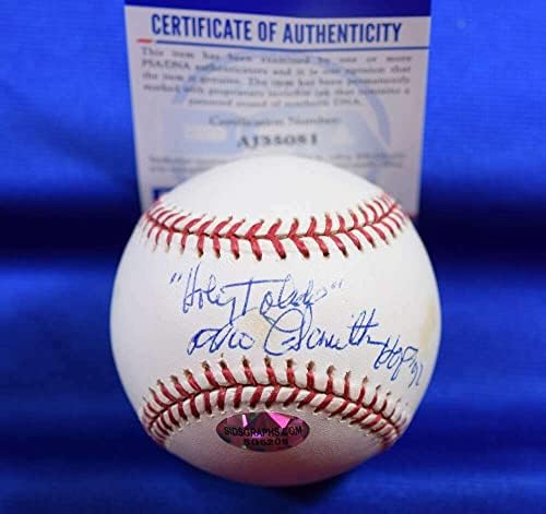 Milo Hamilton Hof 92 PSA DNA Coa Autogram Major League OML potpisao bejzbol - Autografirani bejzbol