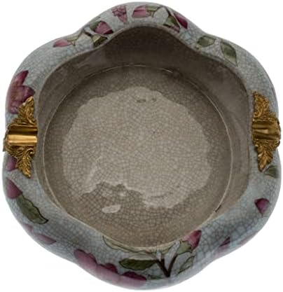 Hihelo pepela ladica sset europska okrugla pepeljara keramika s bakrenim kreativnim pepeljara retro dnevna soba kava stolić