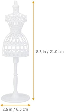 Zerodeko trendovske haljine 6pcs haljina za lutke, minijaturna lutka manekenki model plastične žice odjeće za lutke zaslon