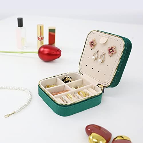 Kutija za nakit a-list, putni pribor za organiziranje nakita, s držačima za ogrlice, naušnice, prstenje, manžete, utore za