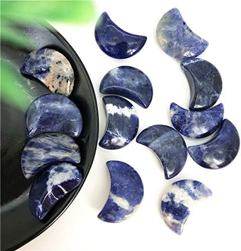 Seewoode Ag216 1PC Natural Blue Sodalite Mjesec u obliku kristalnog dragulja zacjeljivanje čakra Polirano prirodno kamenje