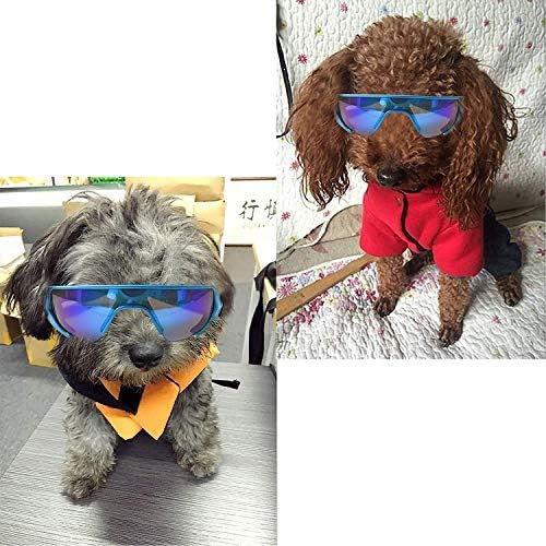 GLE naočale za pse, zaštita očiju za male pseće sunčane naočale vodootporna zaštita od vjetra s podesivim remenom za