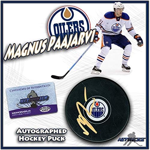 Magnus PAAJARVI potpisao je pak Edmonton Oilers s koa 2-NHL Pak s autogramima