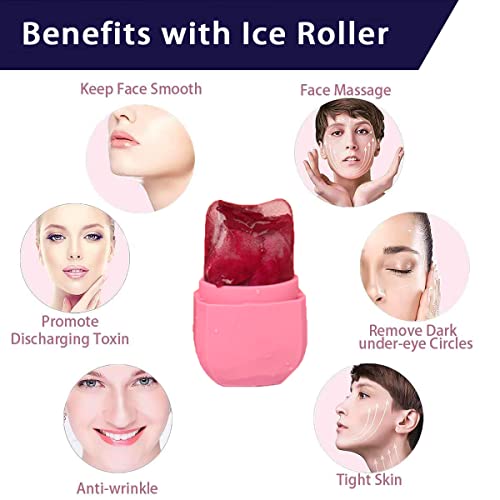 Ledeni valjak za lice i oči-tretman za višekratnu upotrebu za zatezanje i toniziranje kože i ublažavanje natečenosti u području