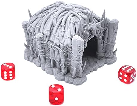 Koliba šamana s štampanim ukrasa, 3D štampanim desktop RPG-dekoracijama i 28-миллиметровыми thumbnail Wargame Terene