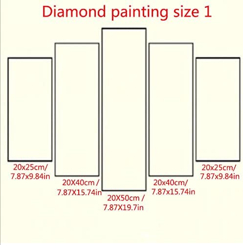 DIY 5D dijamantni setovi za slikanje za odrasle, 5 setova/komada Diamond Empoidery Full Bušilica kristalni rinestonski križni