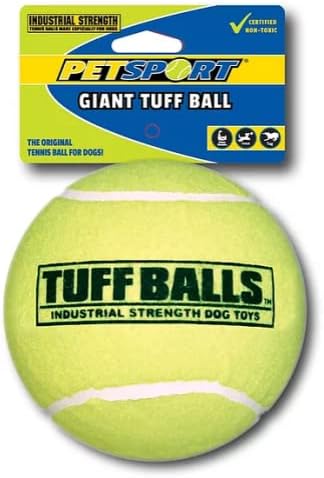 Petsport USA 4 Giant Tuff kuglice za velike pse [PET sigurni netoksične industrijske snage teniske kuglice za vježbanje,