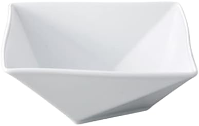 Yamashita Crafts 767427321 Srednja zdjela Bijeli porculanski origami papir 5,9 inča kvadratni lonac, cca. 5,8 x 5,8 x 2,5