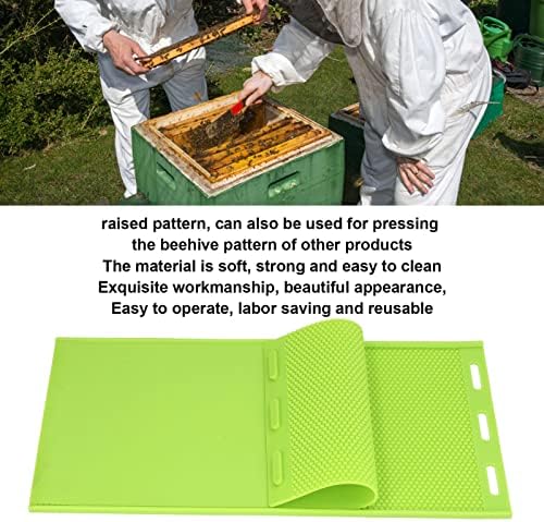 Luqeeg 2PCS pčelinji kalup za press list, silikonski temeljni košnica za tisak kalupa lista - listovi saća izrađuju kalup