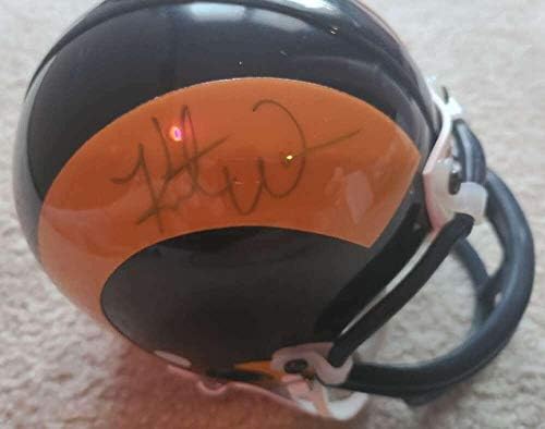 Kurt Vorner iz AMBOA potpisao je ručno potpisanu Mini kacigu St. Louis Rams - NFL mini kacige s autogramom