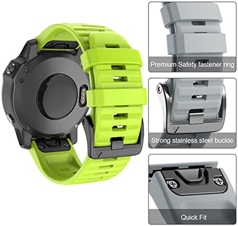Lyvi Quick Fit Watchband za Garmin Fenix ​​7x 6x 5x 7 6 Pro 5 5Plus 3hr Silikone EasyFit Wrist pojas 26 mm 22 mm remen