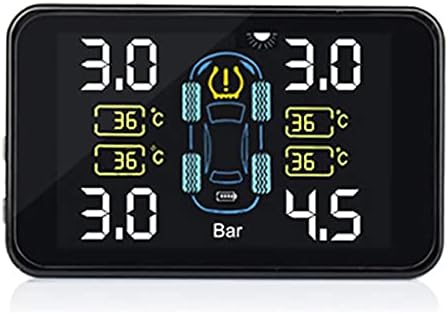 ZYZMH TPMS Sustav za nadgledanje tlaka u automobilu SUSTAVU SOLARNOG POPISA Digitalni LCD zaslon automatski sigurnosni alarmni