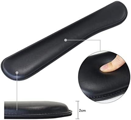 ; Crna kožna podloga za miša oslonac za zglob tipkovnice Ergonomski jastučići za zglob miša s neklizajućom gumenom podlogom