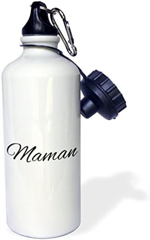 3Drose Maman - Riječ za mamu na francuskom - majka na različitim jezicima Francuska Sportska boca vode, 21 oz, multicolor