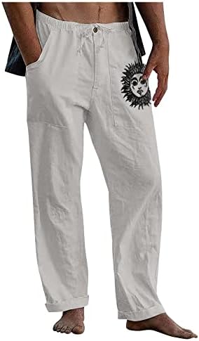 Preveličke muške ležerne labave i udobne ležerne hlače pamučne platnene pantalone