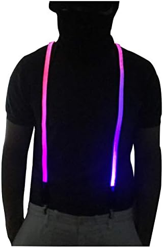 Muške naramenice S LED osvjetljenjem, Podesive naramenice u obliku oblika s kopčom za poklon za zabavu u noćnom klubu
