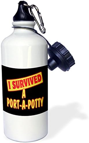 3Drose Preživio sam porta-a-portni preživjeli ponos i dizajn humora Sportska boca vode, 21 oz, bijela