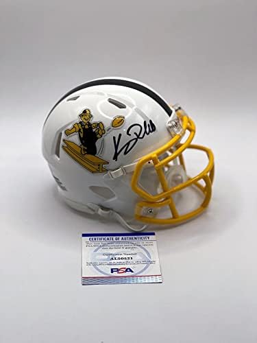 Kennie Pickett Pittsburgh Steelers potpisao je prilagođenu mini kacigu od 1/1 inča s elektroničkim potpisom NFL mini kaciga