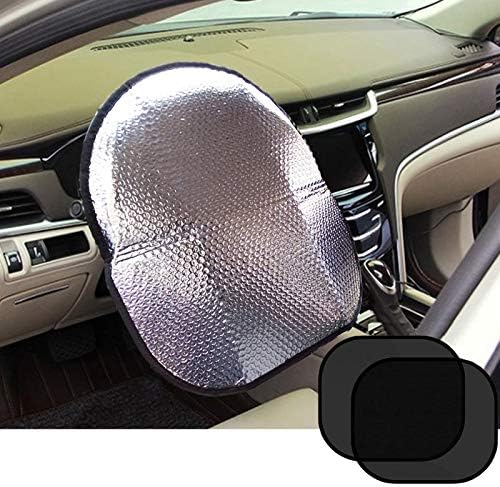 Veliki antralni kotač poklopac sunca + bonus bočni prozor Suncade-toplinski reflektor odgovara većini Jumbo/Standard Car-Sliver