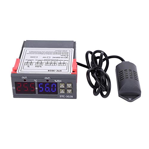 STC-3028 Kontrola temperature 12V/24V/110V/220V Digitalni zaslon Temperatura i mjerač regulatora vlage s integriranim senzorom