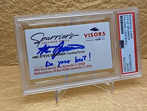 Steve Spurrier Florida Gators PSA/DNK Autografirani potpisana posjetnica - Autografirane fakultetske kartice