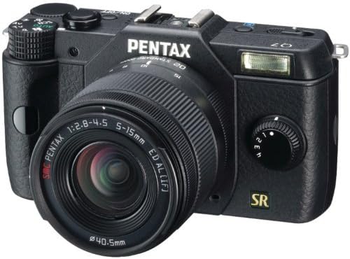 Pentax Q7 02 ZOOM komplet Black Compact System Camera 12.4MP Kompaktni sustavni kamera s 3-inčnim LCD-om i5-15 mm