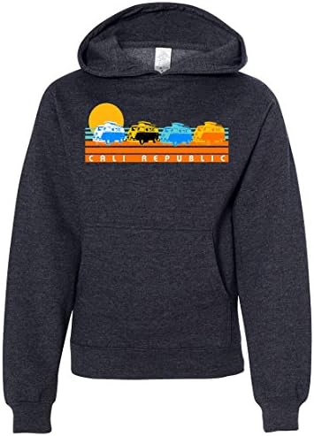 Dolphin Shirt Co Cali Republic Vintage Van Sunset Youth Sweatshirt Hoodie