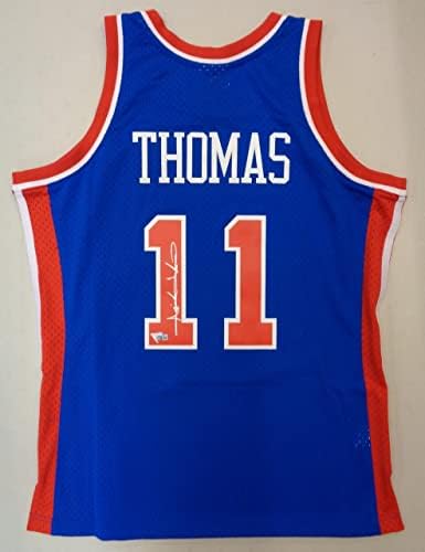 Isiah Thomas Autografirani Mitchell & Ness 1988-89 Blue Swingman Jersey - Autografirani NBA dresovi