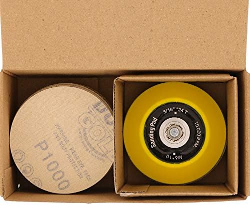 Dura -Gold - Premium - Pack sorte - 3 Zlatna kuka i petlja za brušenje diskova za DA Sanders - kutija od 50 brusnih diskova