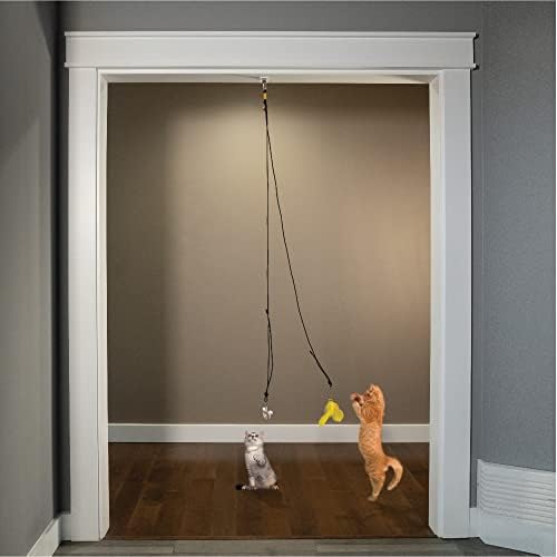 SVD.; Viseća igračka za mačke na vratima, interaktivni izmjenjivi bungee kabel za vrata, igračka za mačke koja skače mišem,