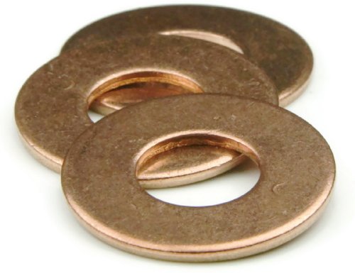 Silikonske brončane ravne perilice - 7/16 QTY -1.000